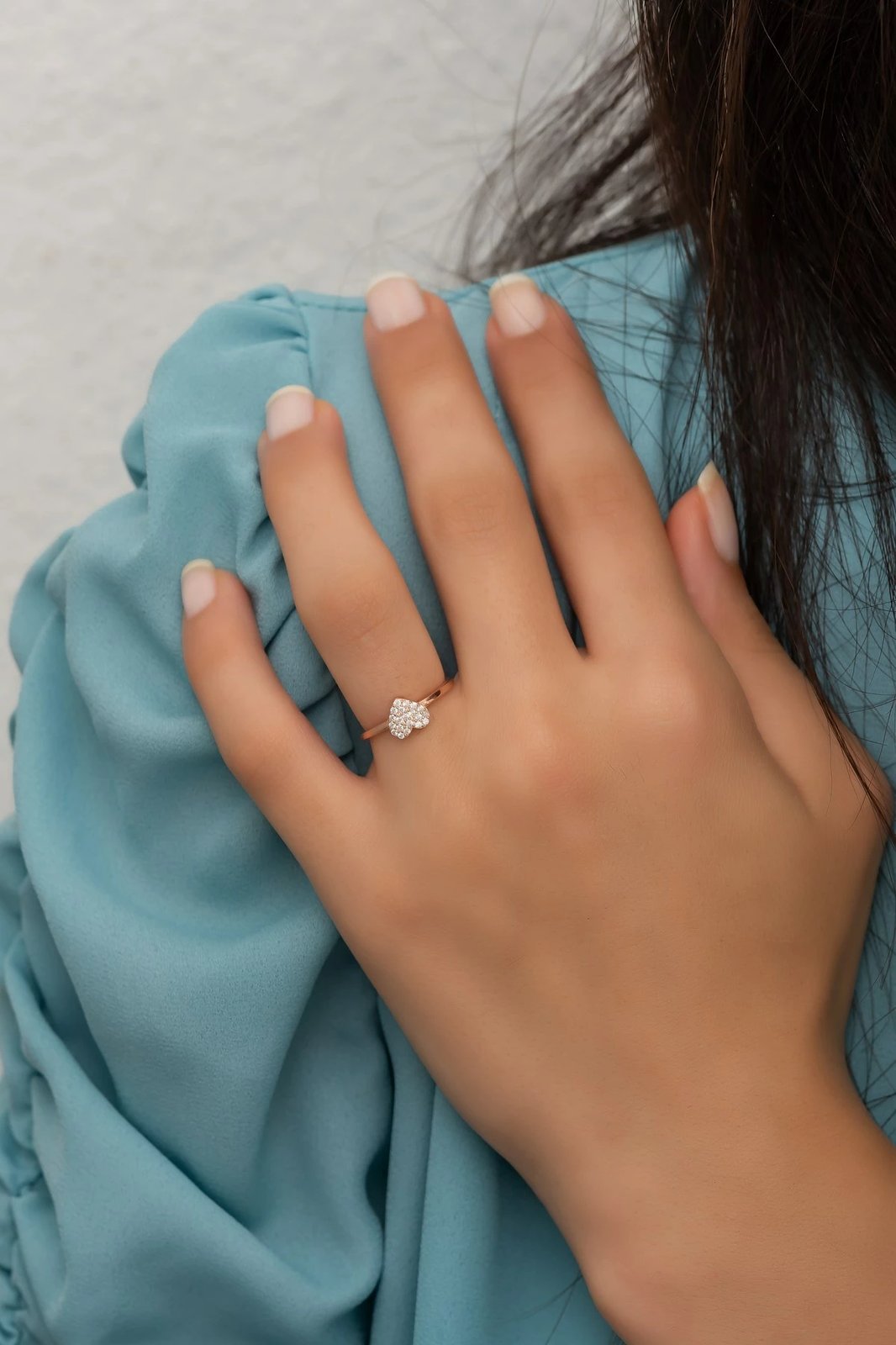 Unazë argjendi, ngjyrë rozë ari, Jumeon, NRZ99710