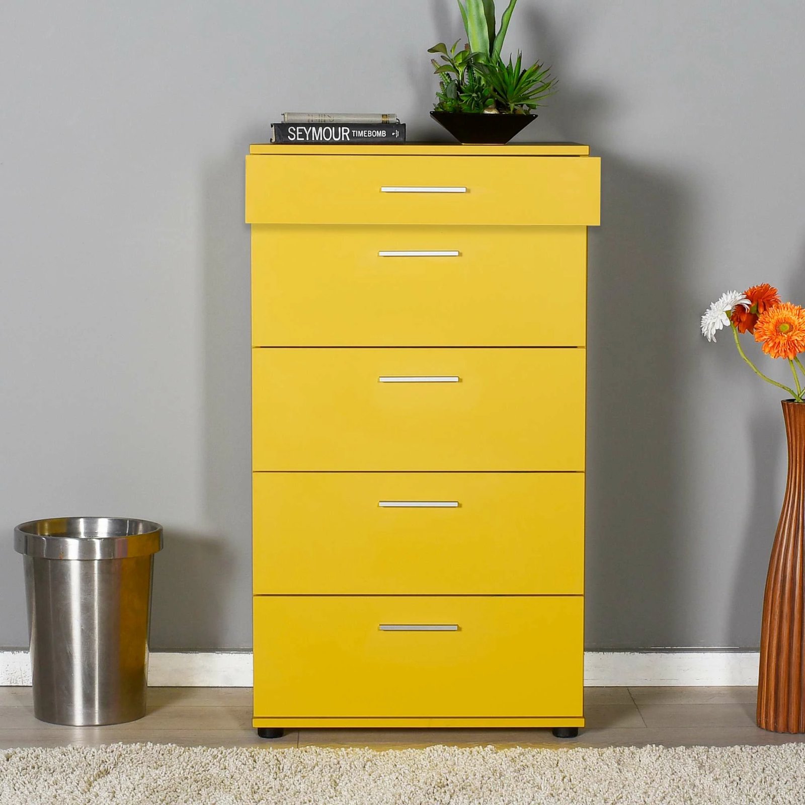 Komodë Hanah Home Trendline, e verdhë