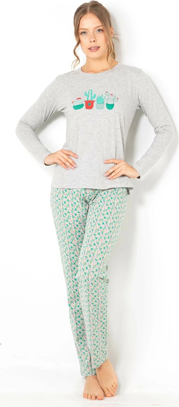 Pizhama grash Jumeon, gri, marl, 002-000814