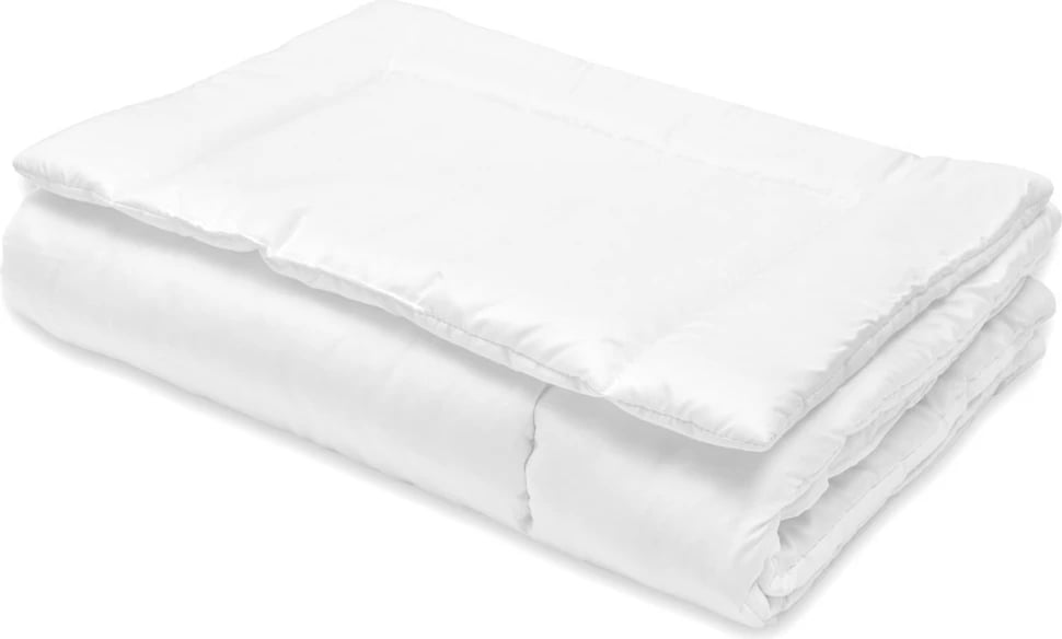 Set jorgan + jastëk, New Baby, mikrofiber anti-alergjik, jorgan 100x135 cm + jastëk 40x60 cm, e bardhë