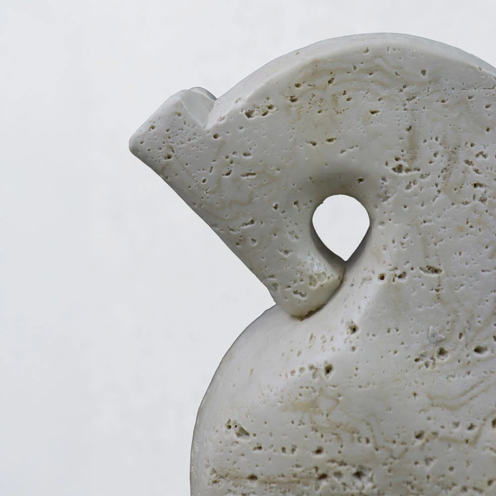 Dekor kalë ARCHON II, rrëshirë, bezhë, 17x7.5x22cm