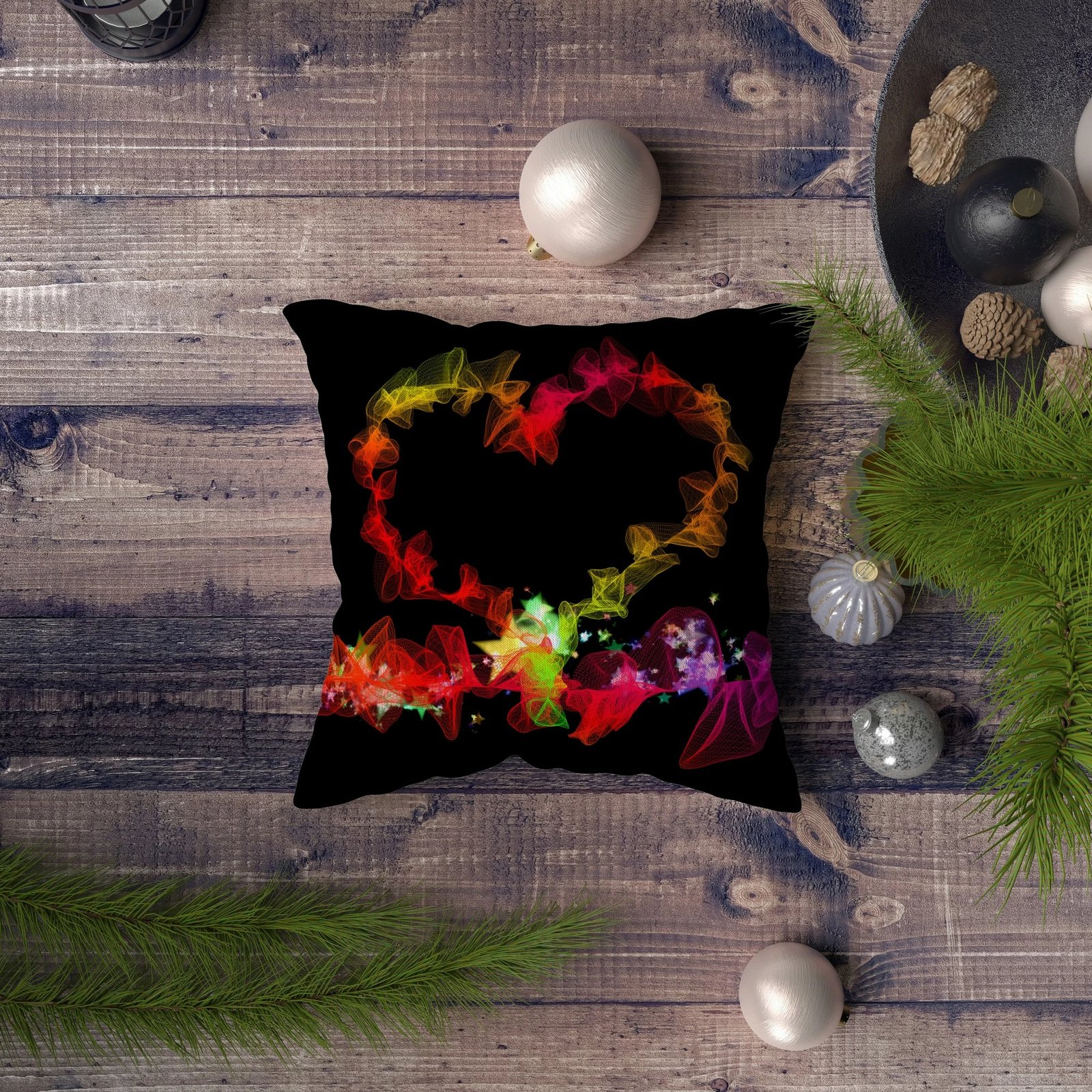 Jastëkë për dekor, Aberto Design, NYXMAS042, shumëngjyrësh, 43x43cm