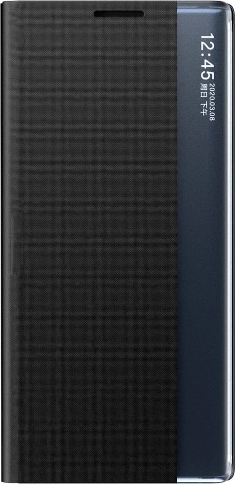 Mbështjellës Hurtel New Sleep Case për Samsung Galaxy S23, me kapak dhe qëndrim, i zi