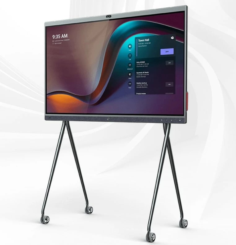 Monitor interaktiv, Yealink MeetingBoard MB65Pro-A02 65" 4K UHD, prekje, kamerë 4K, mikrofonë 16, Bluetooth, e zezë, set me 4 stilolapsa