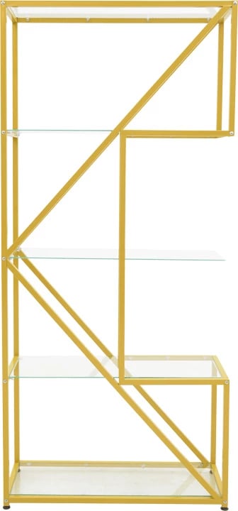 Raft Aylan, xham e metal, ngjyrë ari, 100x30x200cm