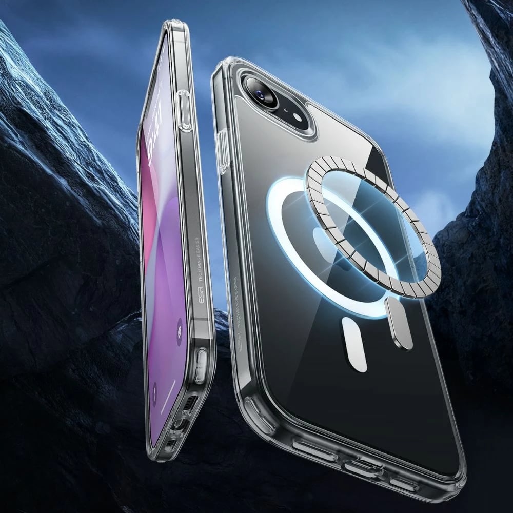 Mbështjellës ESR Classic Hybrid HaloLock për iPhone 16e, Transparent