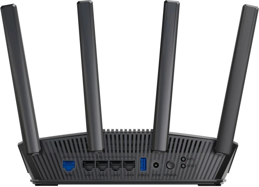 Kasë router Asus RT-BE82U, WiFi 7, Dual-Band, 5x 2.5GbE, e zezë