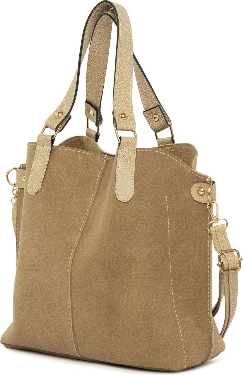 Çantë shpatullës Zoozie Bags, ngjyrë mink, M000003554