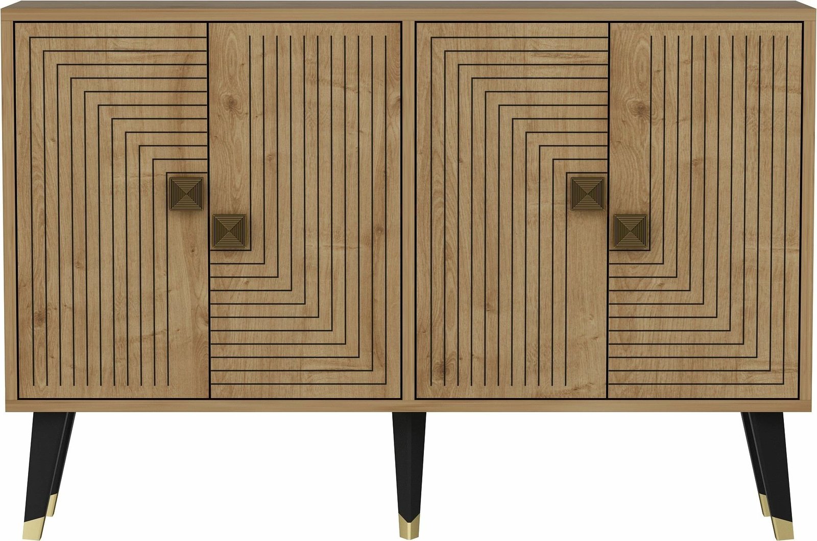 Konsol Hanah Home, Ahart, ngjyrë lis safir, e artë