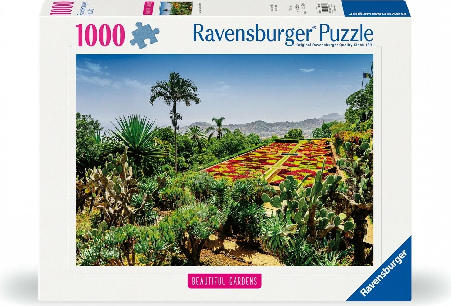 Puzzle Ravensburger Botanical Garden Madeira Portugal, 1000 pjesë, 70x50cm