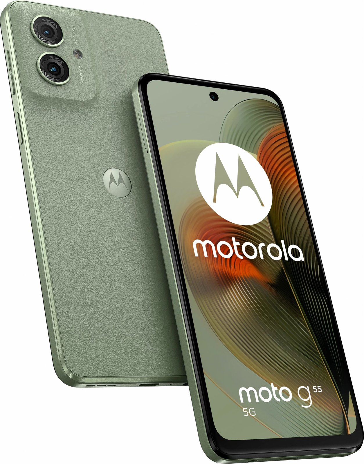 Celular Motorola moto G55 5G, 8 GB, 256 GB, Smoky Green