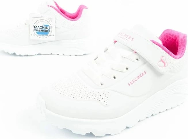 Atlete për fëmijë Skechers, të bardha