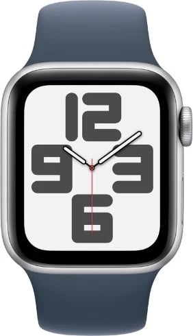 Smartwatch Apple Watch SE GPS 44mm, Alumini, Argjendtë me Rrip Sportiv Qiell-Blu M/L