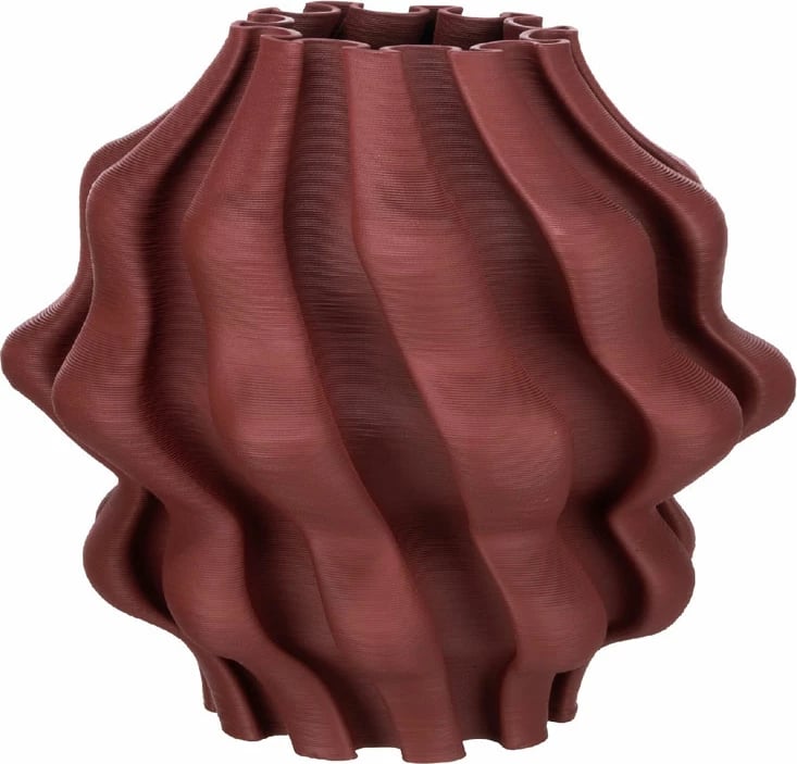 Vazo TWIST, qeramike, ngjyrë ekai, 22.5x22.5x22cm