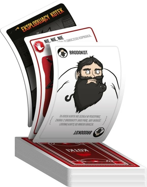 Lojë letra Rebel Exploding Kittens, për 2 lojtarë, 32 letra
