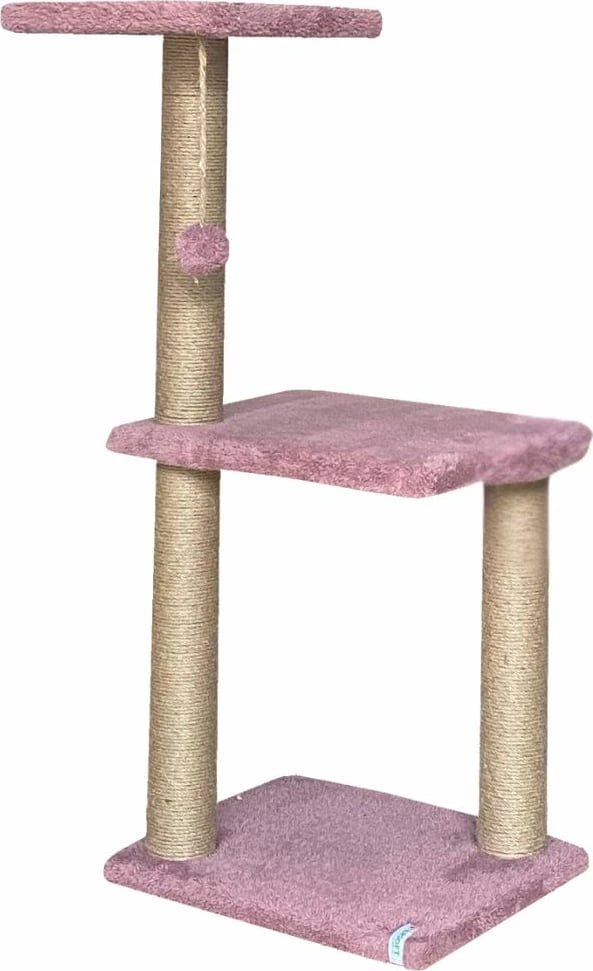 Dru për gërvishtje për mace, Tina 1, ngjyrë rozë e zbehtë