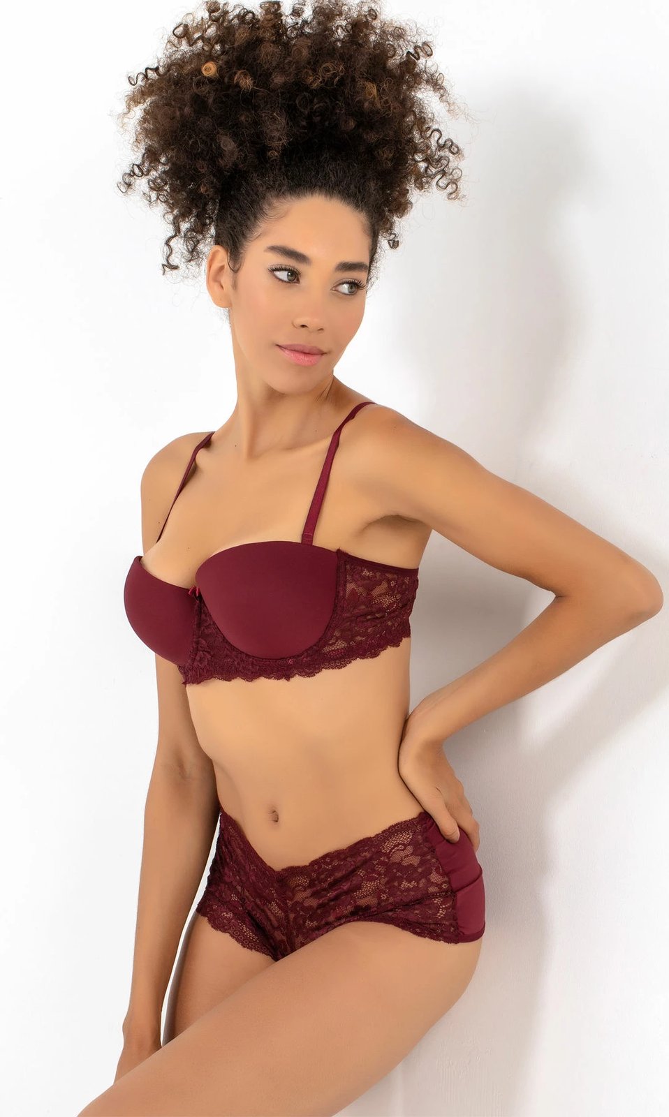 Set reçipete me brekë Jumeon, ngjyrë e kuqe e errët, 148-007045