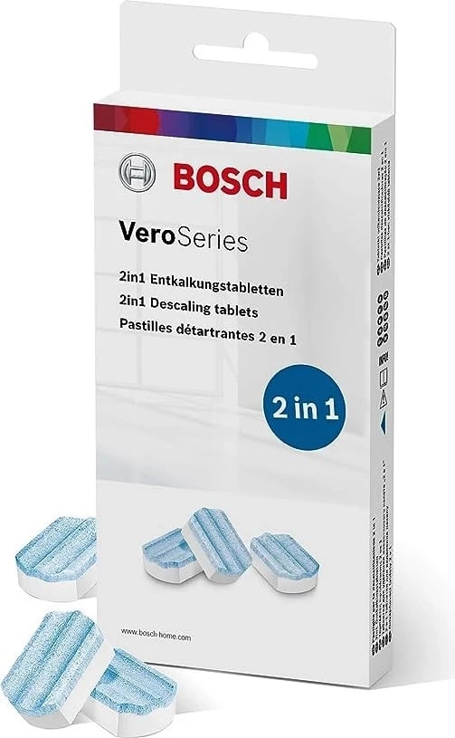 Tabletka kundër gurëzimit për makinat e kafesë Bosch TCZ8002A, bardhë-kaltër