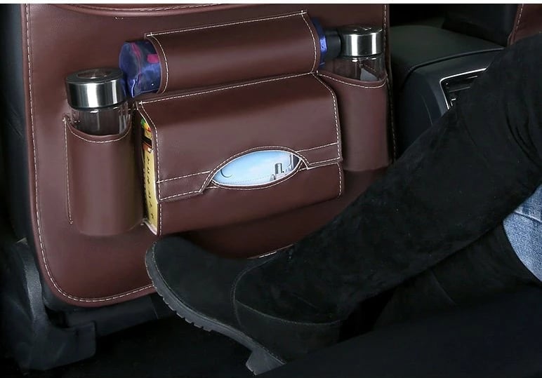 Organizues ulëse makine Hurtel, eko-lëkurë, me tavolinë të palosshme, i zi