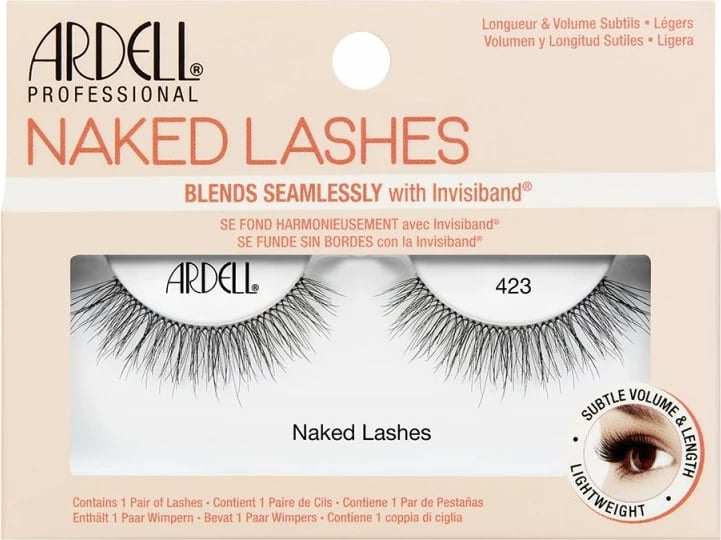 Qerpikë të rremë Ardell Naked Lashes 423 Black për femra, 1 copë