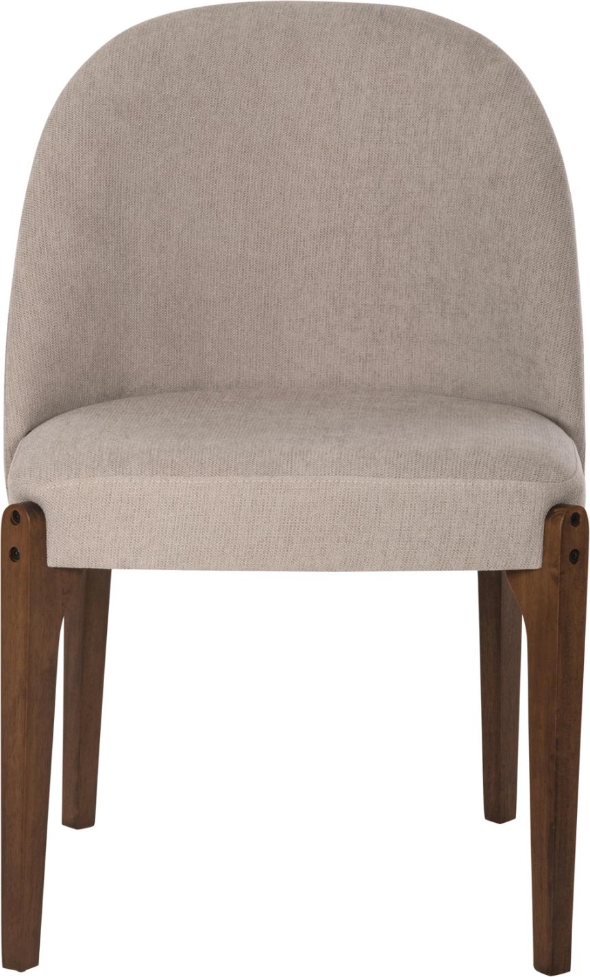 Karrige ngrënieje RAMMER FH9744.02 dru gome, ngjyrë arre, pëlhurë ecru, 57x55x86H cm., set prej 2 copë