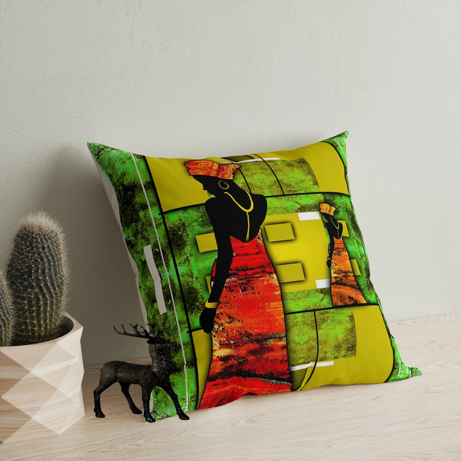 Jastëk dekorativ, shumëngjyrësh, Evila Originals, A11944, 43x43cm