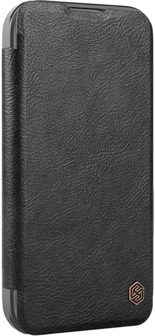 Mbështjellës Nillkin Qin Pro Leather për iPhone 16 Pro Max, i zi