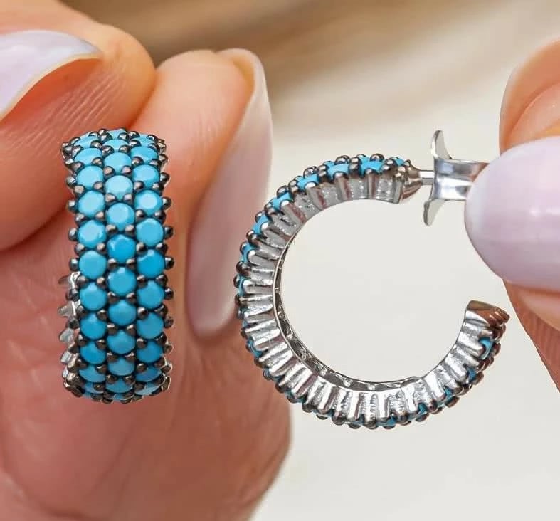 Vathë argjendi Jumeon, ngjyrë rozë ari dhe kaltër, NRZ999589