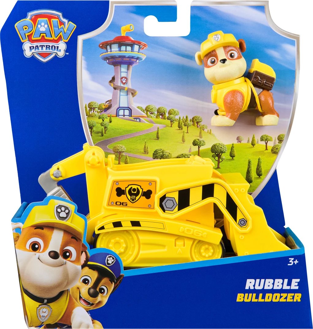 Paw Patrol Rubble&apos;s Bulldozer Vehicle and Figure