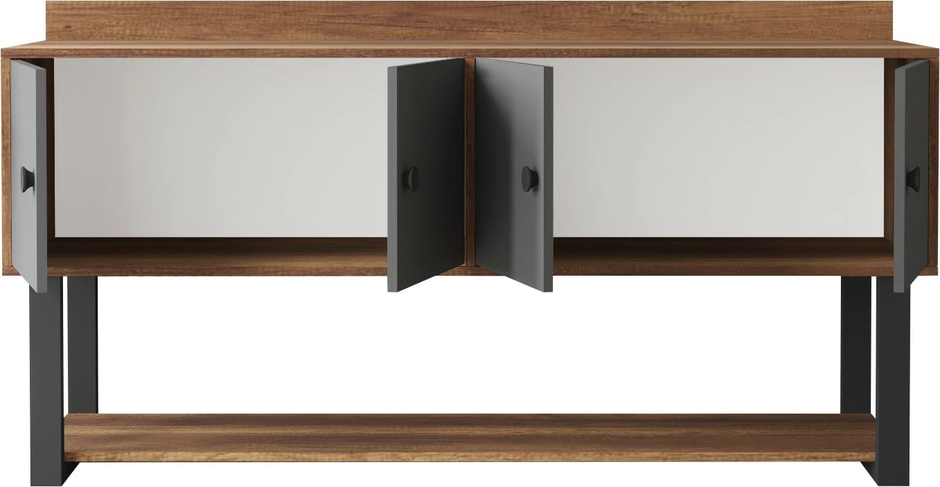 Konsol Skye Decor, Mn04-Ba, ngjyrë arre dhe antracit