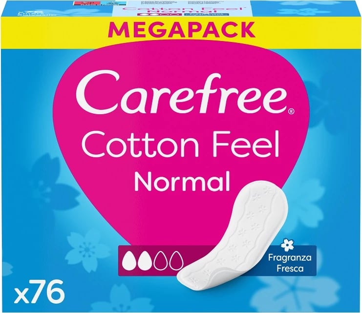 Peceta higjienike Carefree Fresh Scent, 76 copë