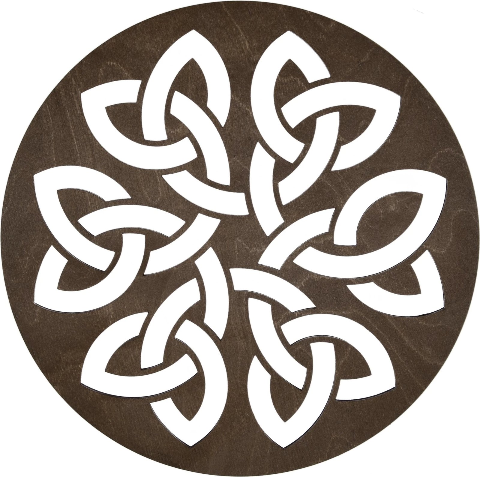 Set 4 copë mbështjellëse tavoline prej druri, ngjyrë wenge, Hermia, Lugh