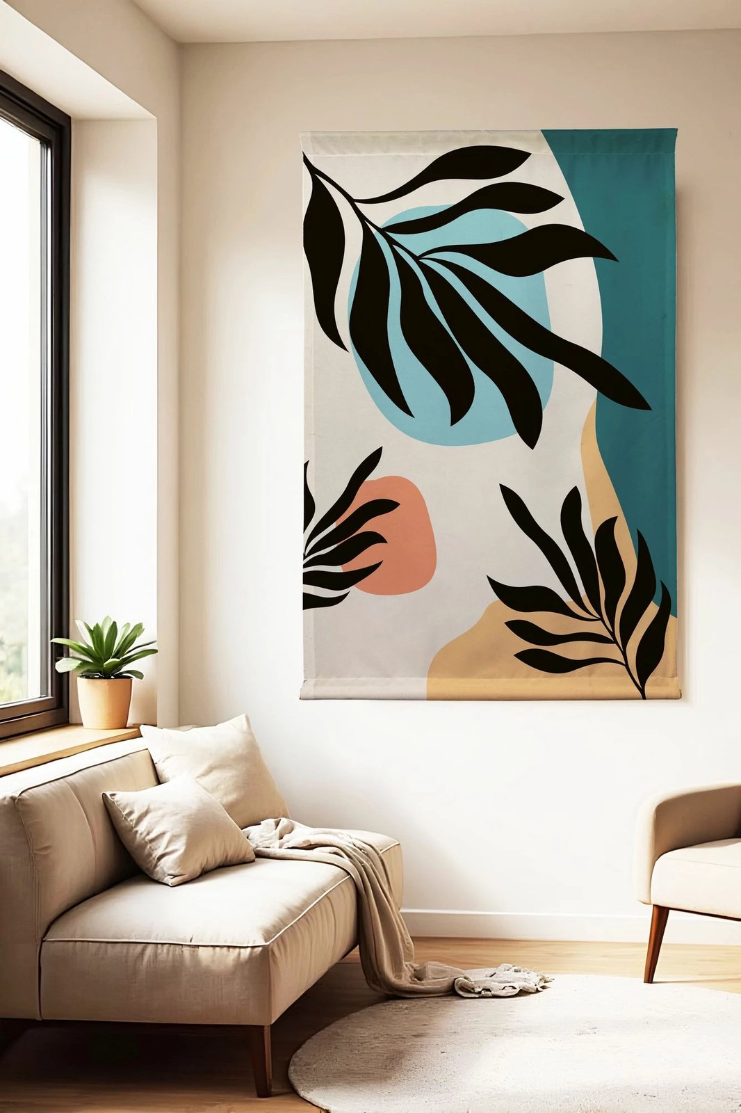 Pikturë dekorative poliestër Wallity, Polybaby 5, shumëngjyrëshe, 70x120 cm