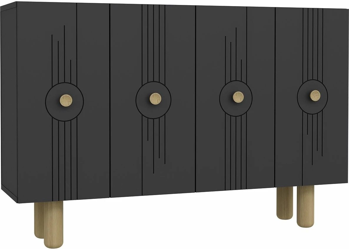 Konsolë moderne, ngjyrë antracit, Skye Decor, KM120