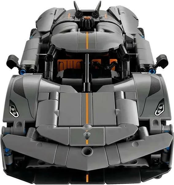 Set ndërtimi LEGO Technic 42173 Koenigsegg Jesko Absolut, 801 pjesë, Gri