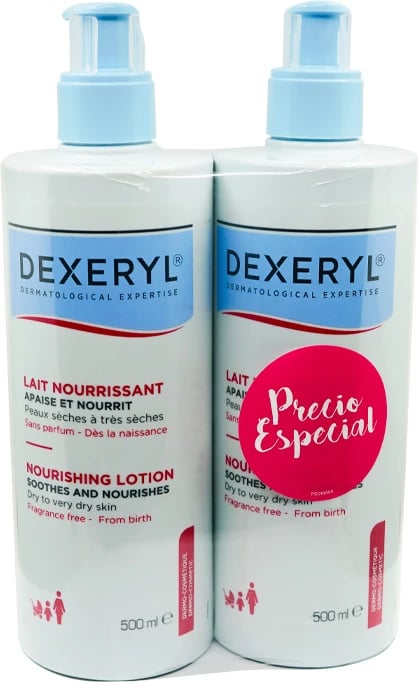 Lëng trupi ushqyes DUCRAY Dexeryl Duo unisex 2x500ml