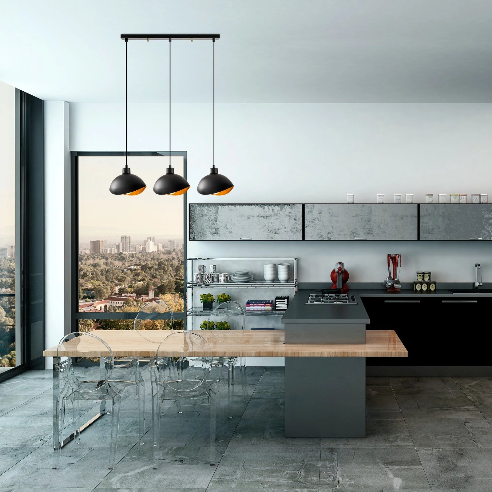 Llambë tavani Opviq, Sivani - MR - 985, e zezë