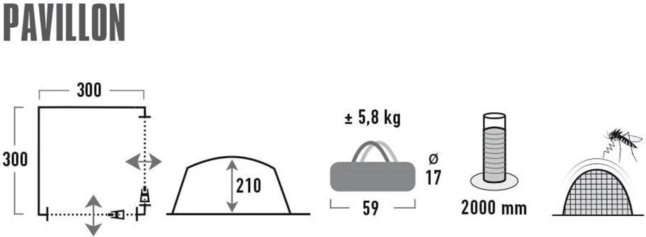 Pavijon High Peak për turizëm, gri
