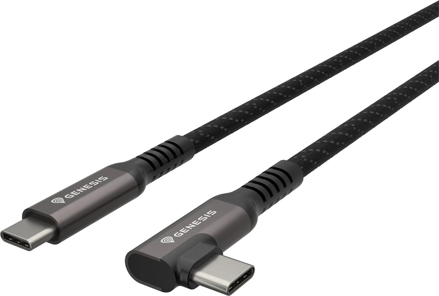 Kabllo USB-C GENESIS NVC-2218, 3m, USB 3.2 Gen 2, E zezë/Gri