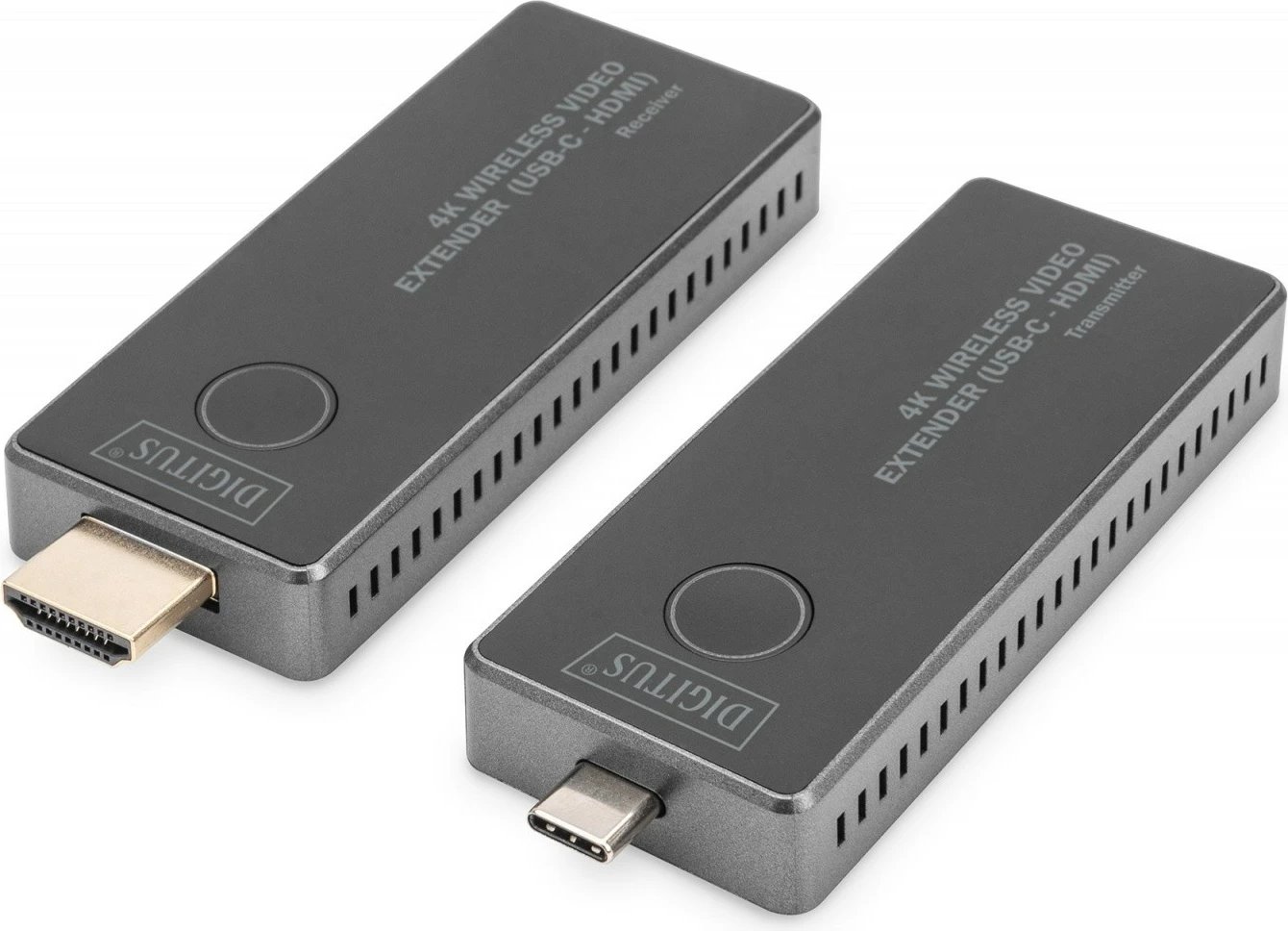 Set wireless HDMI extender Digitus DS-55324, UHD 4K, 30m, USB-C, zi/argjendtë Set wireless HDMI extender Digitus DS-55324, UHD 4K, 30m, USB-C, zi/argjendtë