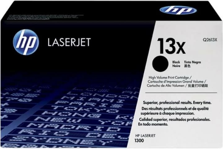 Toner HP 13X Q2613X rendiment i lartë 2400-4400 faqe për LaserJet 1300, e zezë