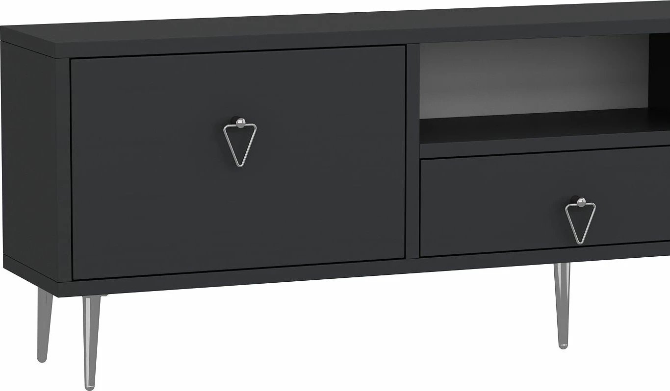 Komodë TV Skye Decor, anthracite, silver, 1306-DROP-1