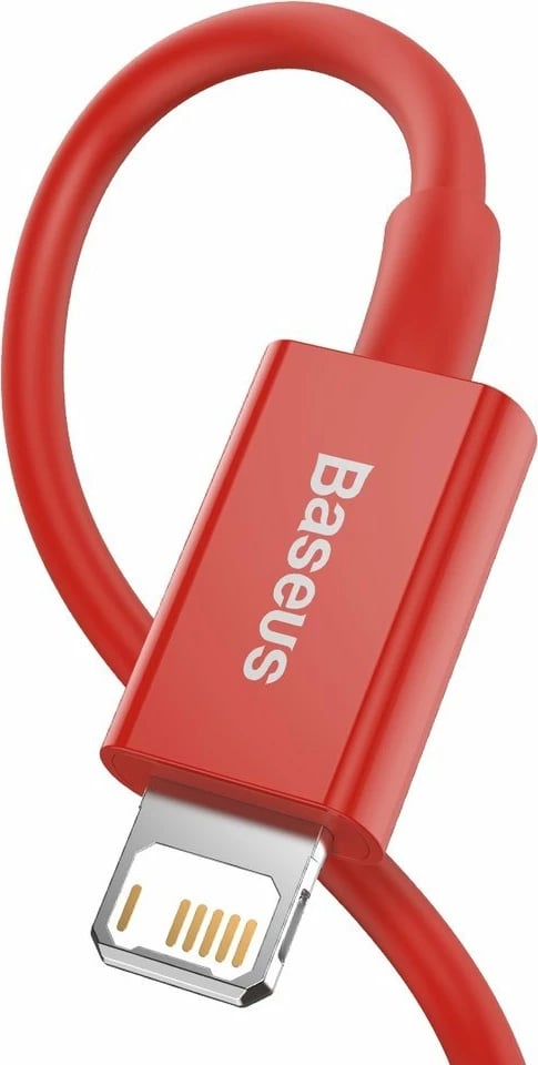 Kabllo Baseus Superior CALYS-A09, USB në Lightning, 1m, 2.4A, Kuqe