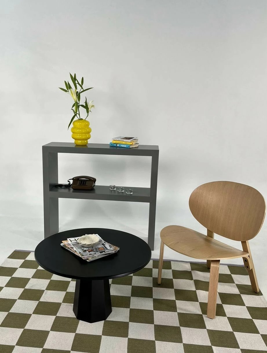 Tavolinë kafeje Skye Decor, Lilyum 42, e zezë