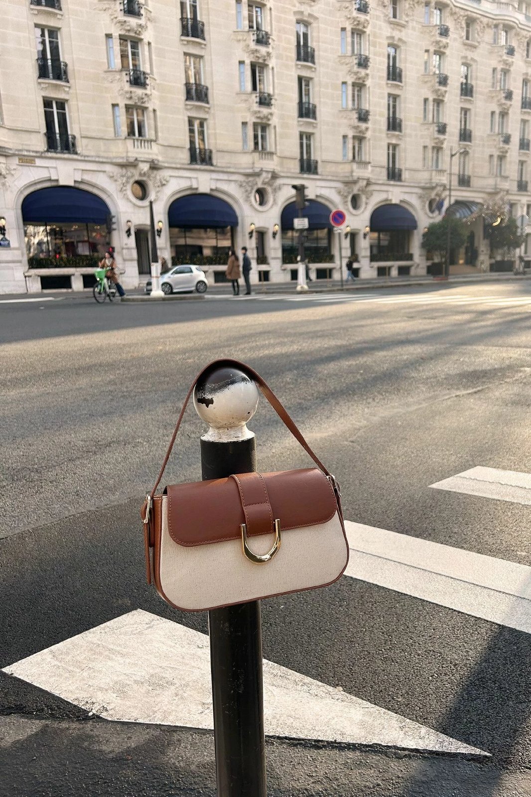 Çantë krahu Zoozie Bags, ngjyrë krem, 263 v2