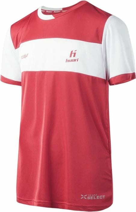 Fanellë futbolli për fëmijë Huari, e bardhë dhe e kuqe