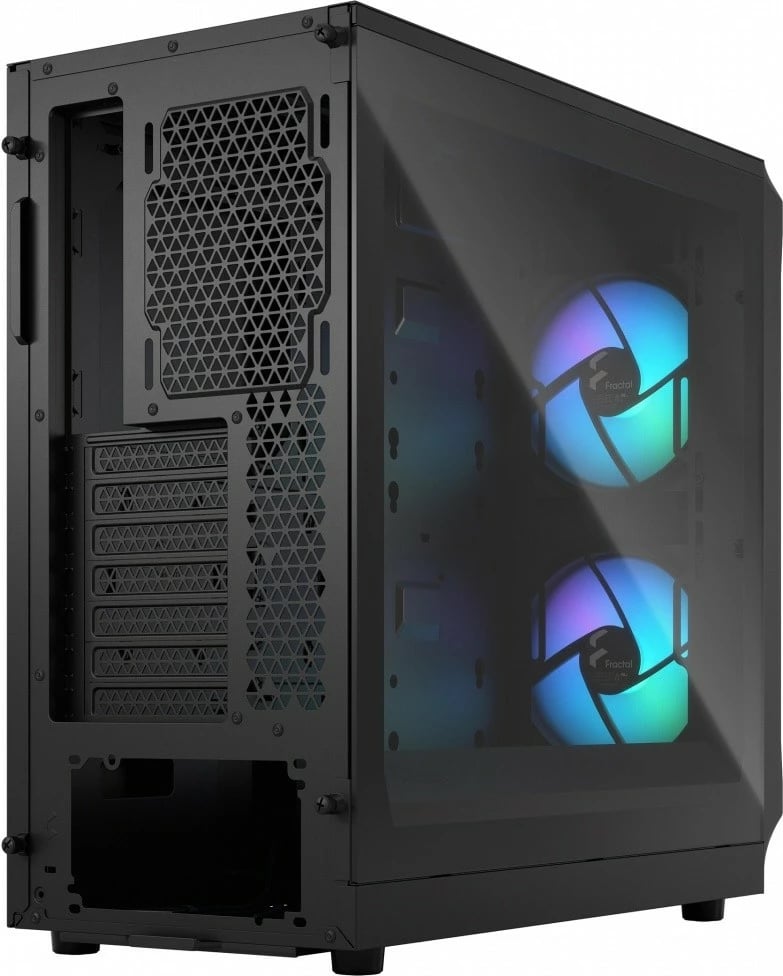 Kasë Fractal Design Focus 2 RGB, Midi Tower, ATX, Xham i temperuar, E zezë