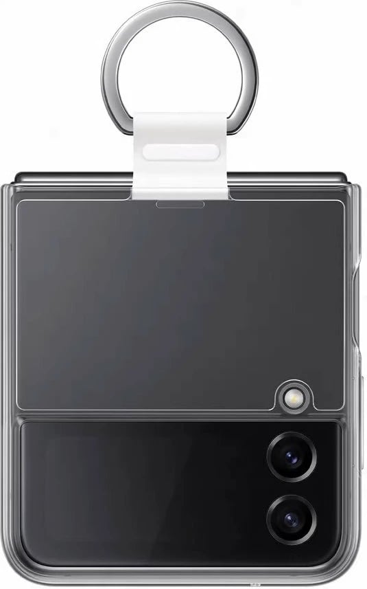 Mbështjellës për Galaxy Z Flip 4 me unazë, transparente