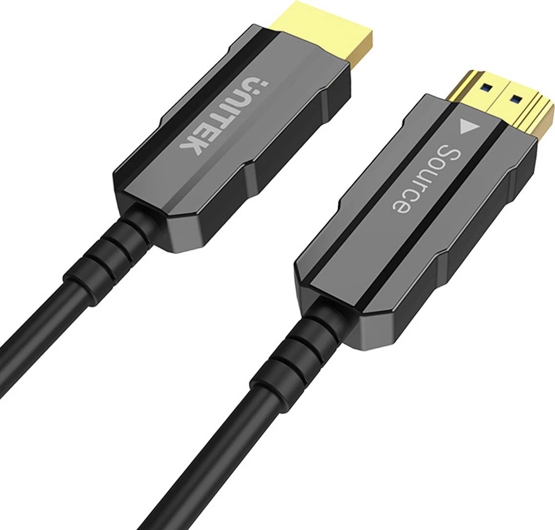 Kabllo HDMI 2.0 AOC Unitek, 4K 60Hz, 15m, e zezë