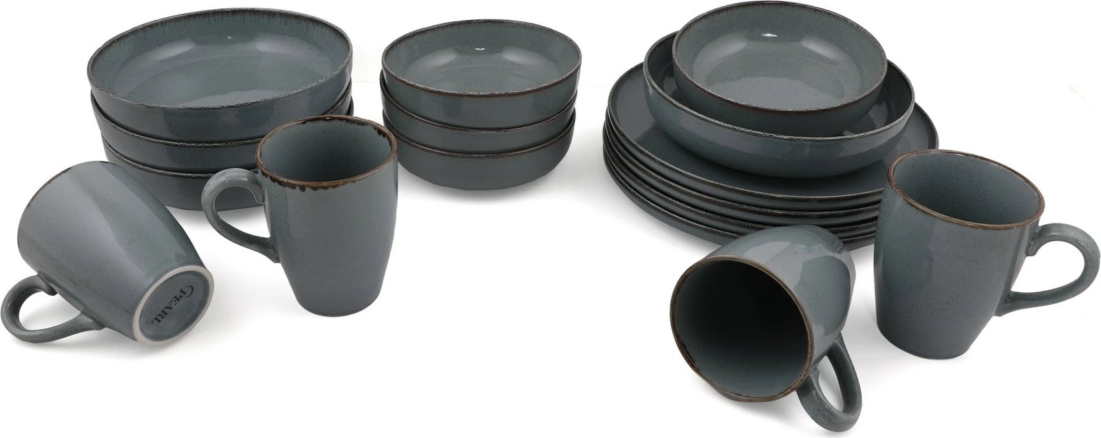 Set darke 16 pjesësh, Hermia Concept, gri, MOD16Y2730P01